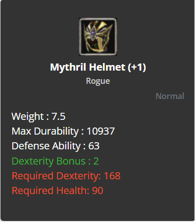 Mythril Helmet +1